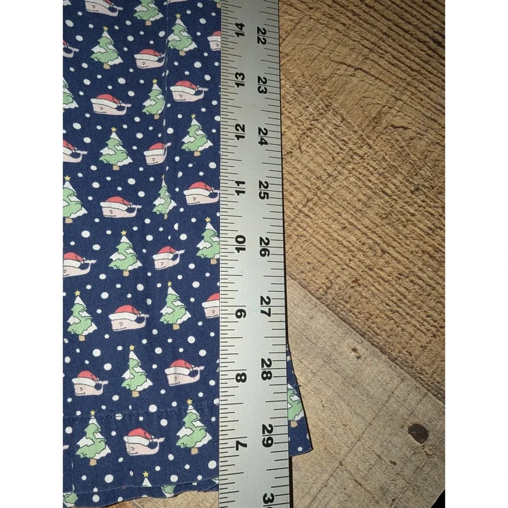 Vineyard Vines Men's Holiday Pajama Pants Large Very Good Christmas‎ Santa Whale